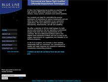 Tablet Screenshot of bluelineengineering.com